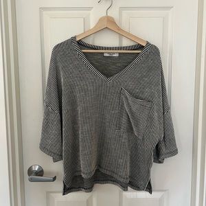 CJLA striped top. Large.